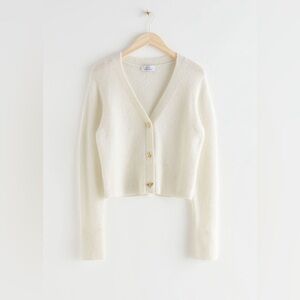 & Other Stories Bee Button Alpaca Blend Cardigan